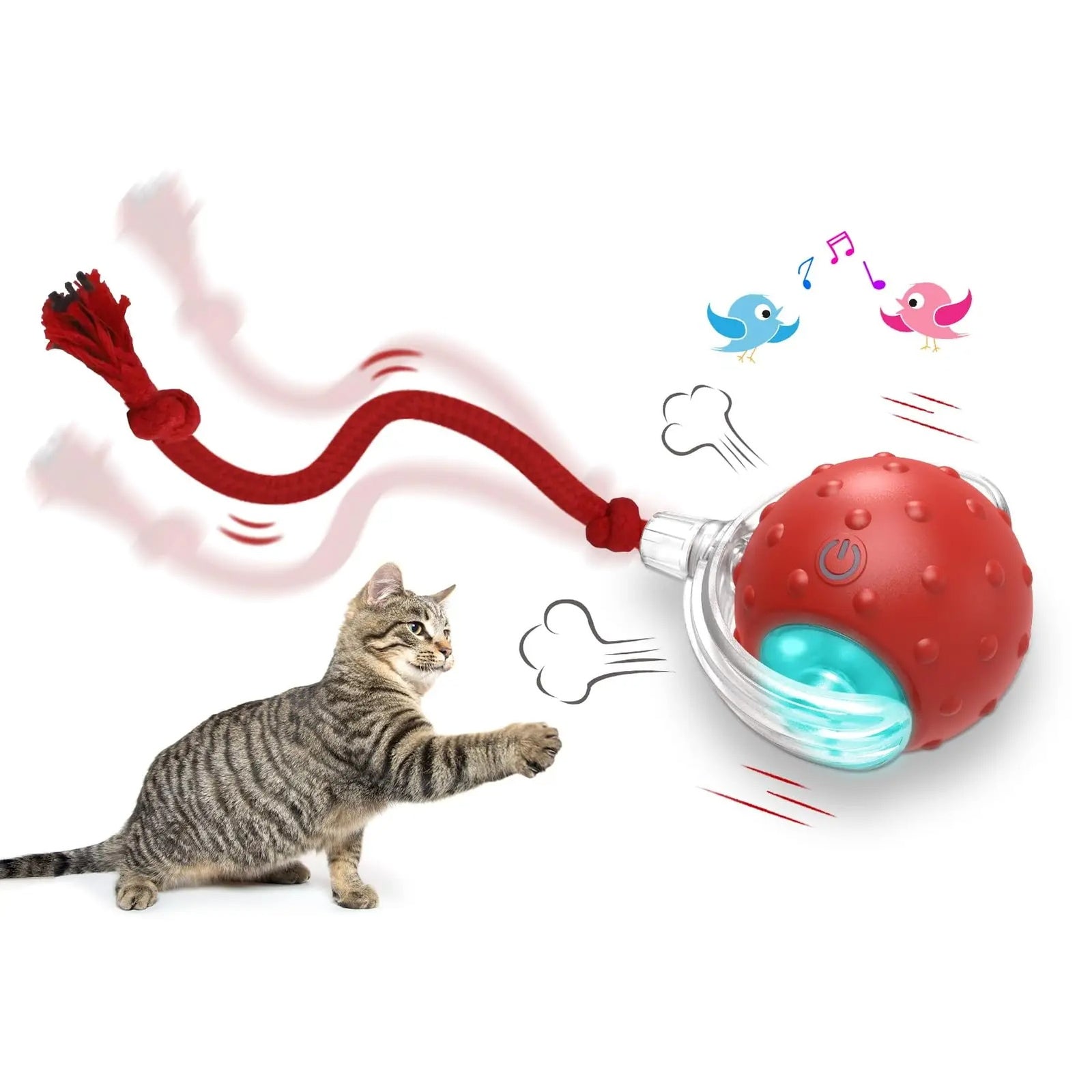 Lulovi Smart Interactive Cat Ball automatic enrichment toy